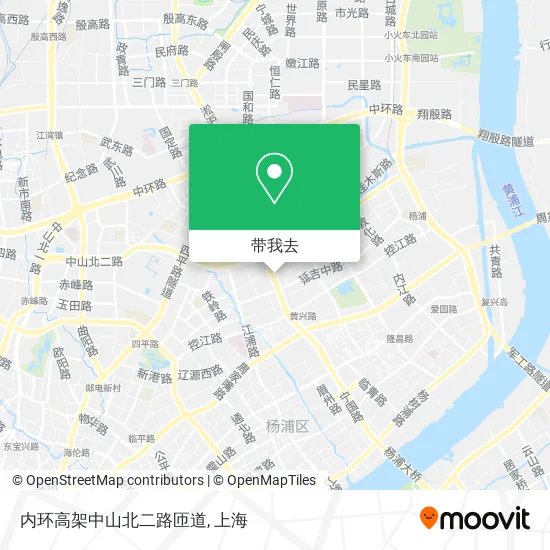 内环高架中山北二路匝道地图