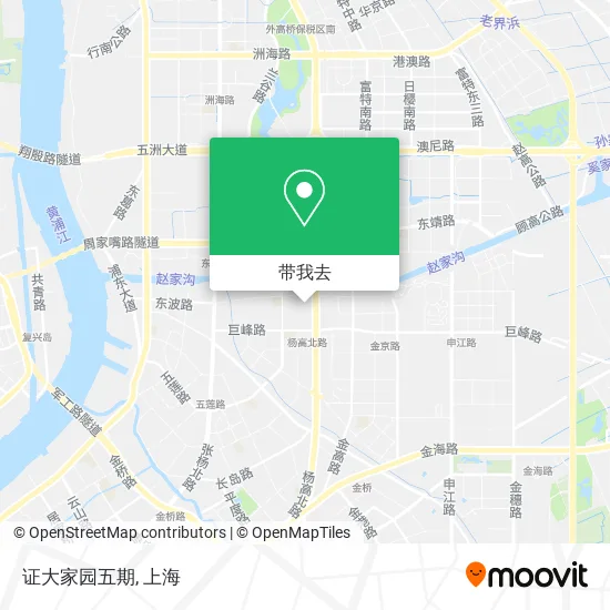 证大家园五期地图