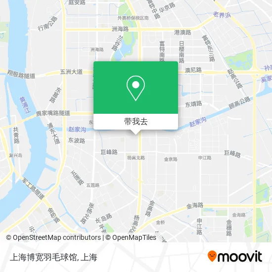 上海博宽羽毛球馆地图