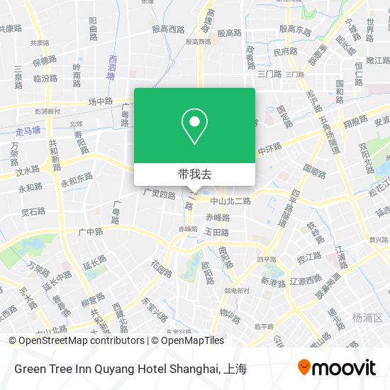 Green Tree Inn Quyang Hotel Shanghai地图
