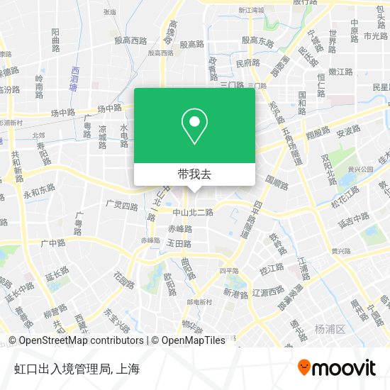虹口出入境管理局地图