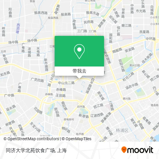 同济大学北苑饮食广场地图