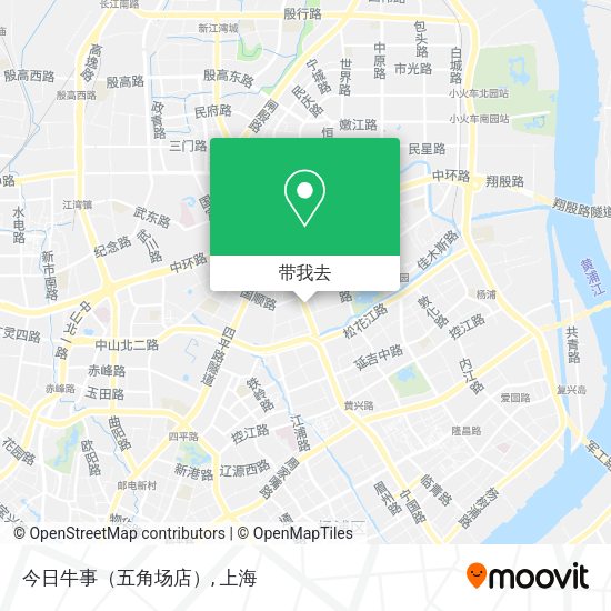 今日牛事（五角场店）地图