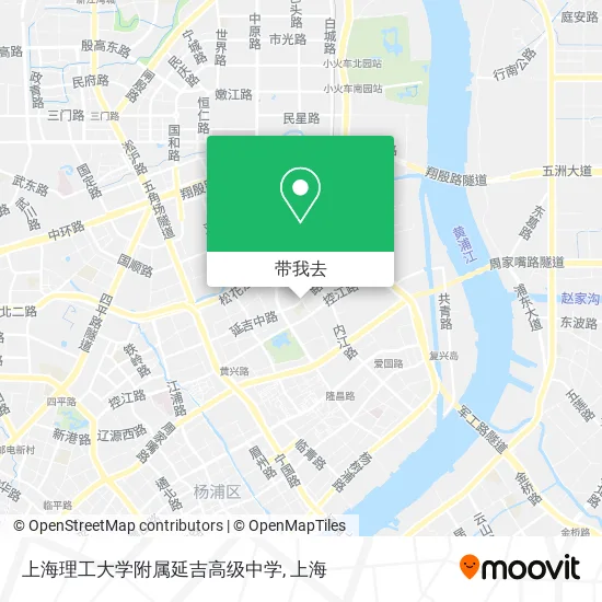 上海理工大学附属延吉高级中学地图