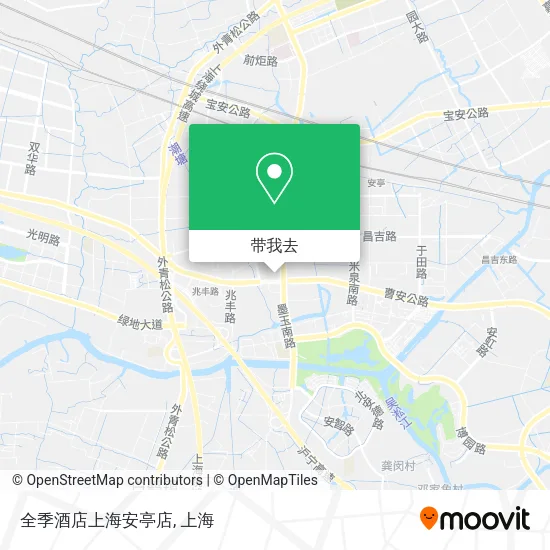 全季酒店上海安亭店地图