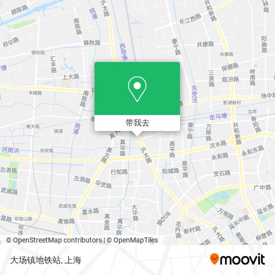 大场镇地铁站地图