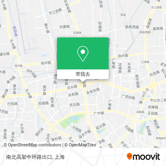南北高架中环路出口地图