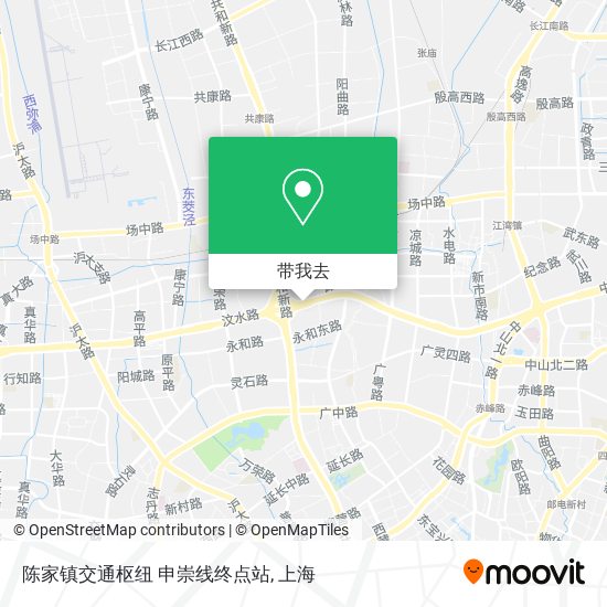 陈家镇交通枢纽 申崇线终点站地图
