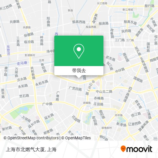 上海市北燃气大厦地图