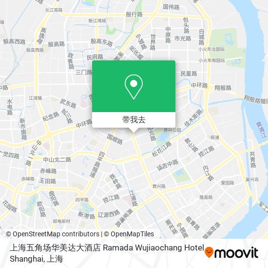 上海五角场华美达大酒店 Ramada Wujiaochang Hotel Shanghai地图