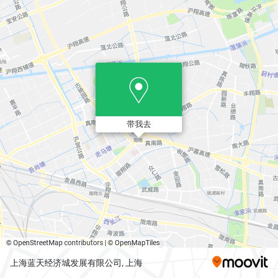 上海蓝天经济城发展有限公司地图