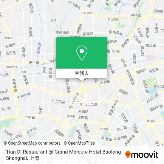 Tian Di Restaurant @ Grand Mercure Hotel Baolong Shanghai地图
