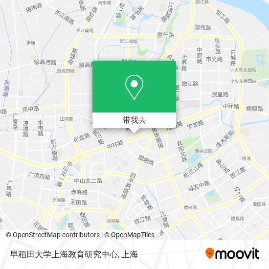 早稻田大学上海教育研究中心地图