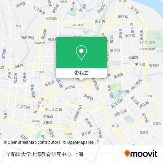 早稻田大学上海教育研究中心地图