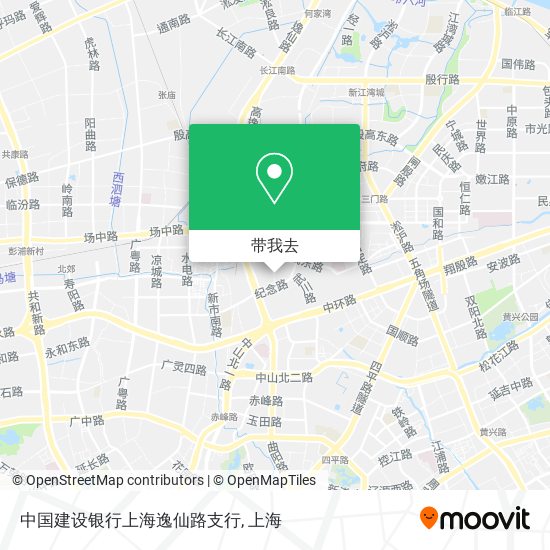 中国建设银行上海逸仙路支行地图