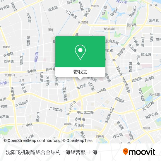 沈阳飞机制造铝合金结构上海经营部地图
