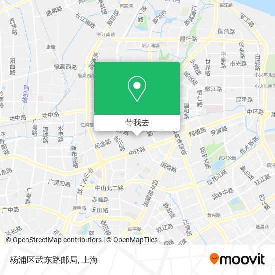 杨浦区武东路邮局地图