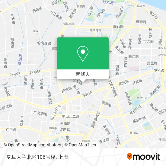 复旦大学北区106号楼地图