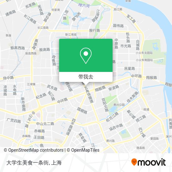 大学生美食一条街地图