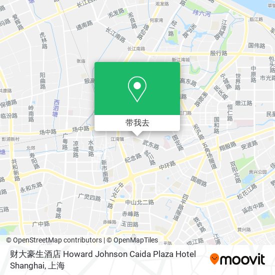 财大豪生酒店 Howard Johnson Caida Plaza Hotel Shanghai地图