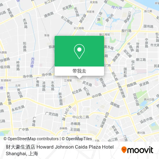 财大豪生酒店 Howard Johnson Caida Plaza Hotel Shanghai地图