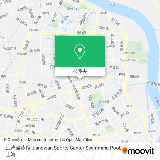 江湾游泳馆 Jiangwan Sports Center Swimming Pool地图