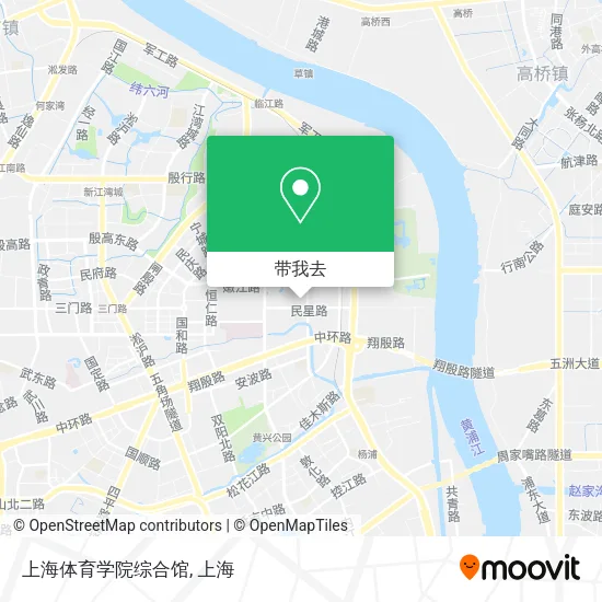 上海体育学院综合馆地图