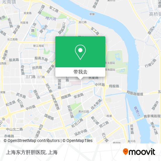 上海东方肝胆医院地图