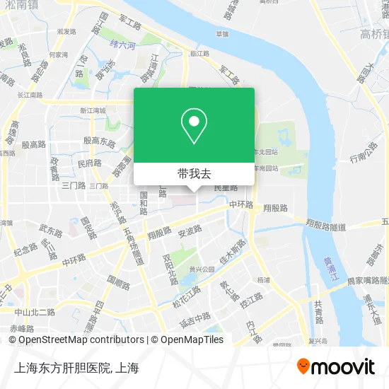 上海东方肝胆医院地图