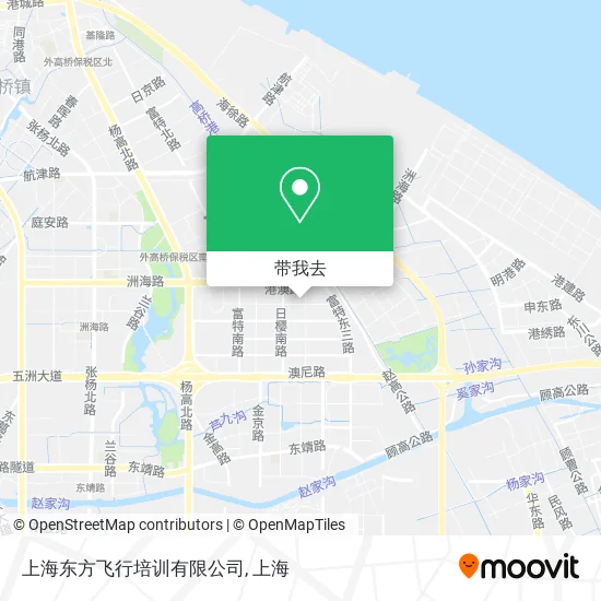 上海东方飞行培训有限公司地图