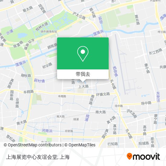 上海展览中心友谊会堂地图