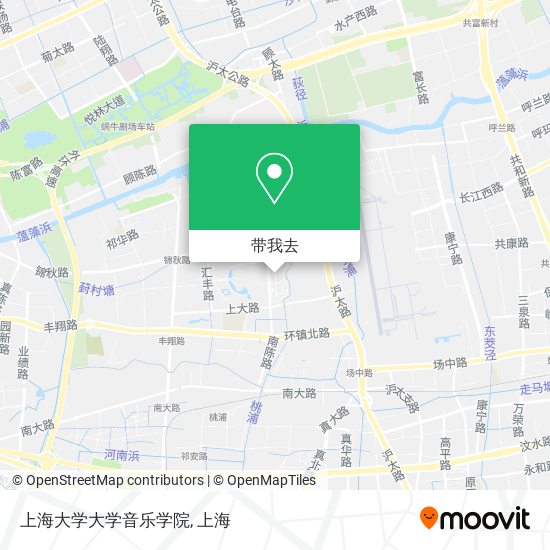 上海大学大学音乐学院地图