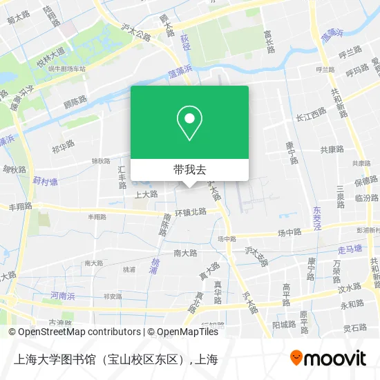 上海大学图书馆（宝山校区东区）地图