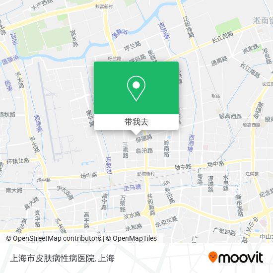 上海市皮肤病性病医院地图
