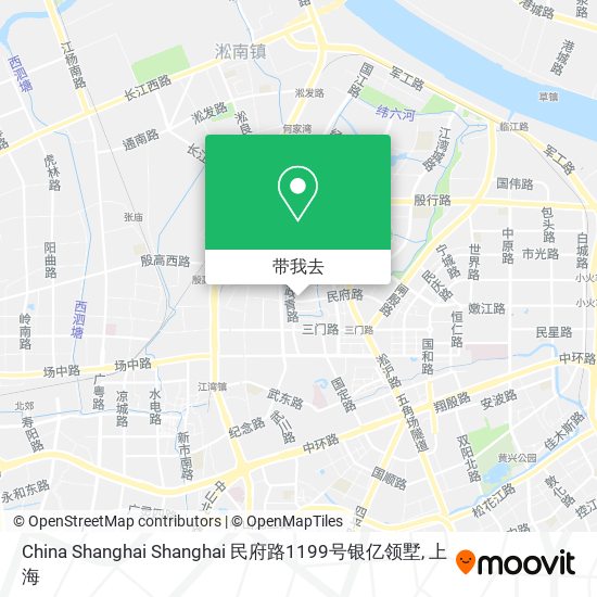 China Shanghai Shanghai 民府路1199号银亿领墅地图