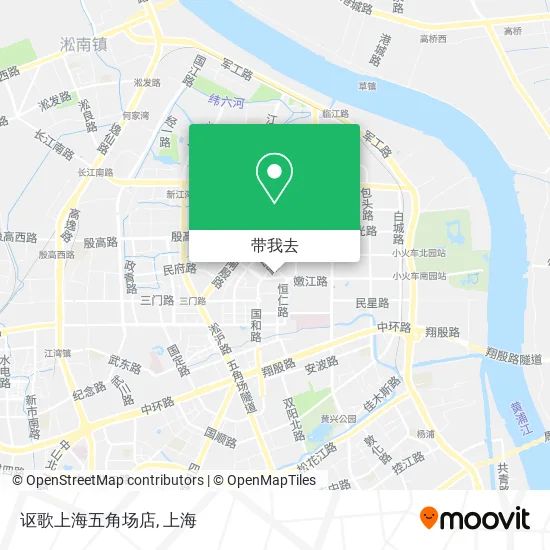 讴歌上海五角场店地图