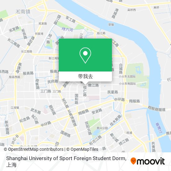 Shanghai University of Sport Foreign Student Dorm地图