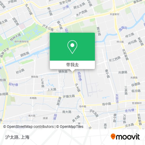 沪太路地图