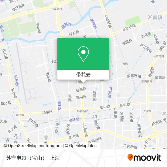 苏宁电器（宝山）地图