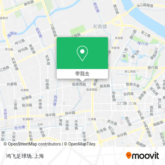 鸿飞足球场地图