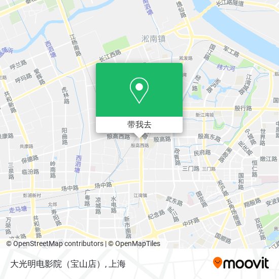 大光明电影院（宝山店）地图