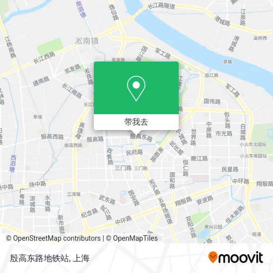 殷高东路地铁站地图