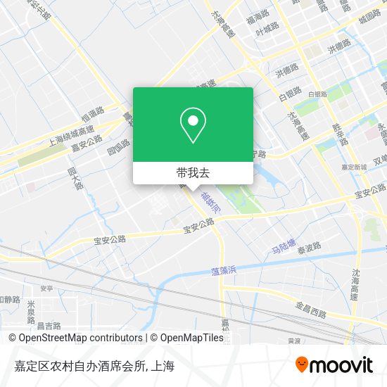 嘉定区农村自办酒席会所地图