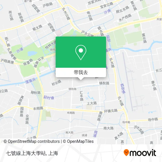 七號線上海大學站地图