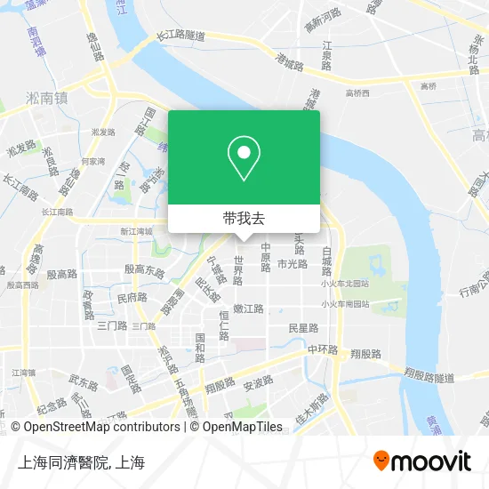 上海同濟醫院地图