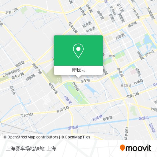 上海赛车场地铁站地图