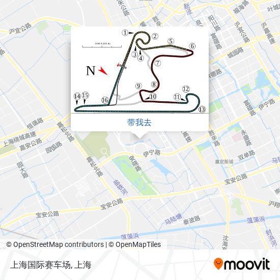 上海国际赛车场地图