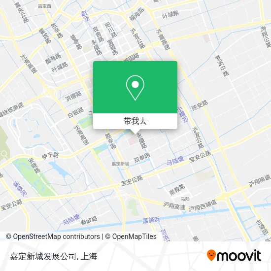 嘉定新城发展公司地图