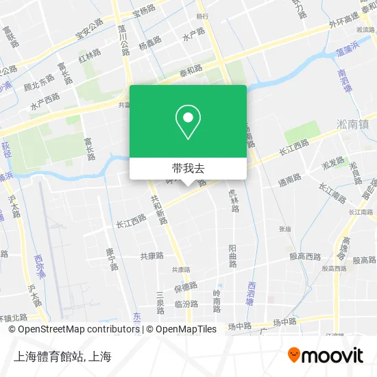 上海體育館站地图