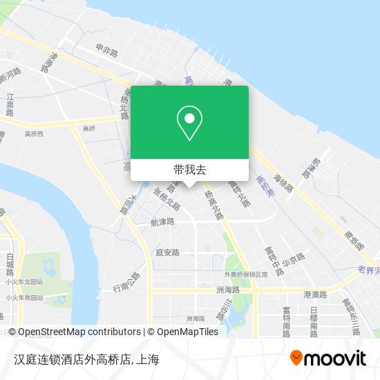 汉庭连锁酒店外高桥店地图